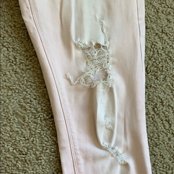 EXPRESS SOFT PINK JEANS SZ. 0 - Picture 3 of 8